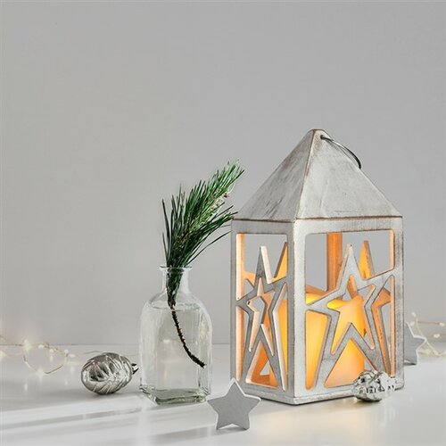 Solight Lampáš s LED sviečkou Hviezda, 21 cm