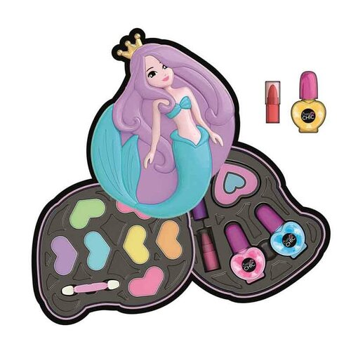 Clementoni Make-up sada Crazy Chic, morská panna. 34 x 30 x 6 cm
