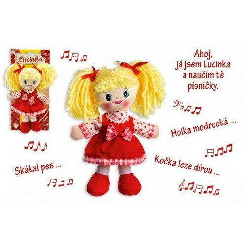 Teddies Bábika Lucinka handrová, 30 cm