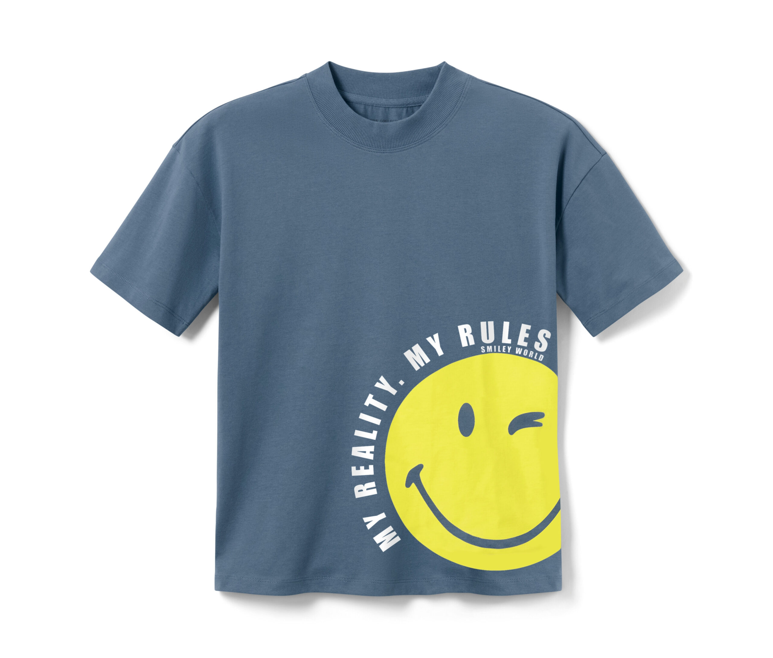 Tchibo - Detské tričká »Smiley« - pre dámy - veľ. 170/176 - farba: modrá – Obrázok 2